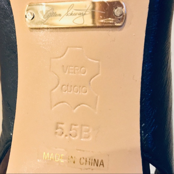 ABS Collection Black Slingback Stilettos - Sz 5.5 - Picture 8 of 8